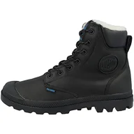 Botki damskie - Palladium Męskie buty Pampa Sport Shearling wodoodporne klasyczne buty i botki, Czarny czarny 315, 47 EU - miniaturka - grafika 1