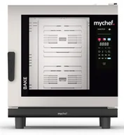 Piece, kotły  i płyty grzejne gastronomiczne - Piec konwekcyjno-parowy elektryczny piekarniczo-cukierniczy automatyczny system myjący 6x600x400 12,6 kW 400 V Mychef BAKE MASTER 6E Resto Quality - miniaturka - grafika 1