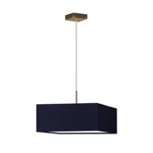Lampy sufitowe - LYSNE Lampa wisząca do salonu BOGOTA - kolor granatowy 14581 - KOLOR GRANATOWY - miniaturka - grafika 1