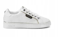 Półbuty damskie - Guess półbuty damskie Sneakersy Banq FL7BAN ELE12 Biały rozmiar 39 - miniaturka - grafika 1