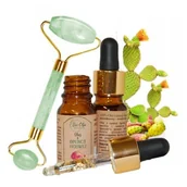 Olejki do mycia twarzy - Bio Olja, Olejek z Opuncji Figowej + Roller jadeitowy - miniaturka - grafika 1