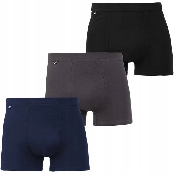 3X BOKSERKI MĘSKIE MAJTKI KLASYCZNE BAWEŁNIANE ZESTAW KOMPLET MORAJ 3XL