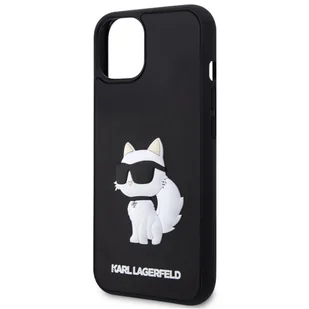 Karl Lagerfeld KLHCP14S3DRKHNK iPhone 14 6.1" czarny/black hardcase Rubber Choupette 3D - Etui i futerały do telefonów - miniaturka - grafika 6