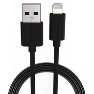 Kable komputerowe i do monitorów - Duracell Lightning do kabla USB (1 m) do Apple iPhone, czarny USB5022A - miniaturka - grafika 1