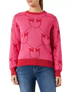 Pinko Damski sweter Abbey Road Jacqu Henley Shirt, Yr4_Fuxia/czerwony, L, Yr4_fuxia/Czerwony, L - Swetry damskie - miniaturka - grafika 1
