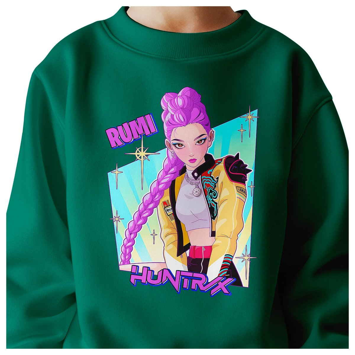 BLUZA DZIECIĘCA HUNTRIX RUMI KPOP 110-116 BAWEŁNIANA JAKOŚĆ