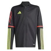 Kurtki i płaszcze dla dziewczynek - adidas uniseks-kind F50 TRAINING JACKET KIDS, black/team solar yellow 2/lucid red, 15-16 Years - miniaturka - grafika 1