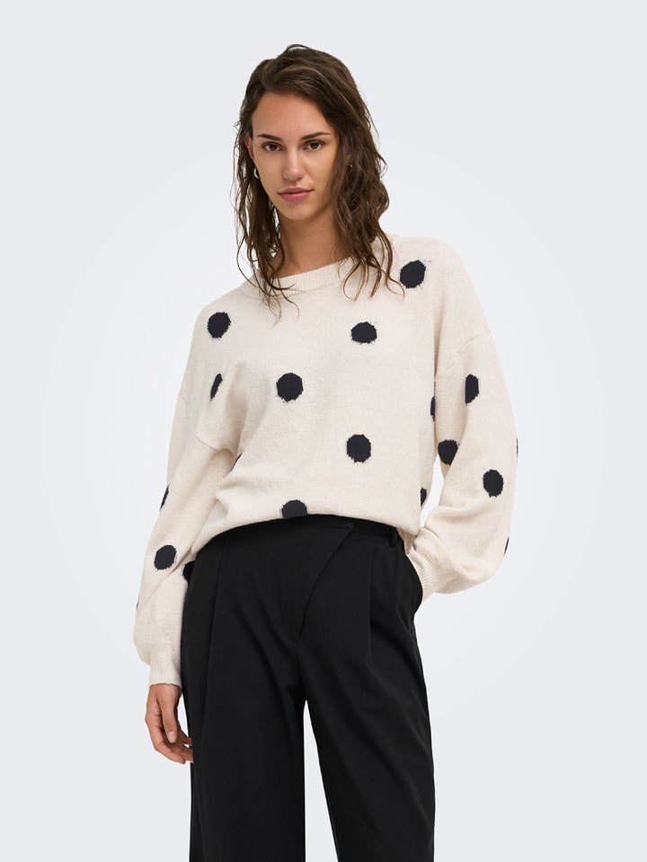 ONLY Sweter w kolorze kremowym