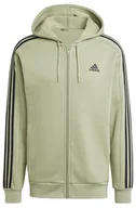 Bluzy męskie - adidas Essentials męska bluza dresowa z kapturem, 3 paski, zamek błyskawiczny (1 szt.) - miniaturka - grafika 1