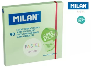 Karteczki samoprzylepne, zielone, super sticky 76 x 76 mm - Gadżety  do biura - miniaturka - grafika 1