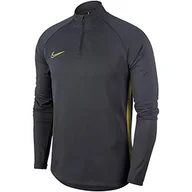 Bluzy męskie - Nike Męska bluza M Nk Dry Acdmy Dril Anthracite/Opti Yellow XXL - miniaturka - grafika 1