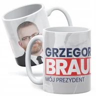 Kubki - Kubek ceramiczny Grzegorz Braun Mój Prezydent #Braun2025 Konfederacja - miniaturka - grafika 1