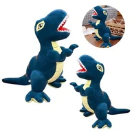 Maskotki i pluszaki - MASKOTKA PRZYTULANKA DINOZAUR T-REX 35CM GRANATOWY - miniaturka - grafika 1