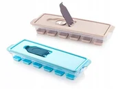 Pojemniki kuchenne - Pojemnik na Kostki Lodu z pokrywką Forma na Lód - miniaturka - grafika 1