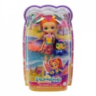 Lalki dla dziewczynek - Enchantimals. Lalka Tukan + zwierzątko HRX83 Mattel - miniaturka - grafika 1