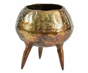 Donice - Barok old Osłonka na nóżkach, złoto miedziana, aluminiowa, pekata 2B - miniaturka - grafika 1