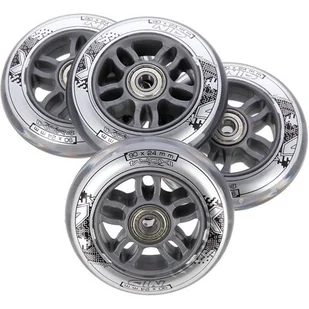 Nils extreme PU 90x24 82A PRZEZROCZYSTE (4 szt.) + ABEC-7 CHROME (8 szt.) ZESTAW EXTREME 5907695593839 - Akcesoria do skatingu - miniaturka - grafika 1