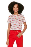 Koszulki i topy damskie - Trendyol Damska koszulka z dzianiny z okrągłym dekoltem i regularnym dekoltem, BEŻOWY, S - miniaturka - grafika 1