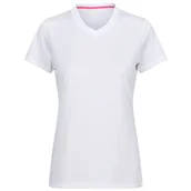 Koszulki sportowe damskie - Koszulka damska Regatta Wmn Fingal V-Neck Rozmiar: XXXL / Kolor: biały - miniaturka - grafika 1