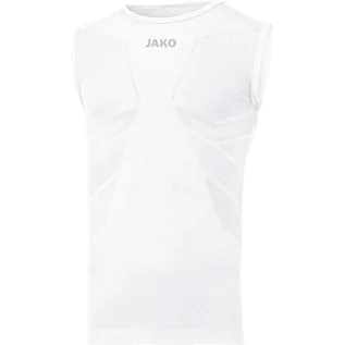 Koszulki sportowe męskie - JAKO męska koszulka Comfort 2.0, biała, M - grafika 1