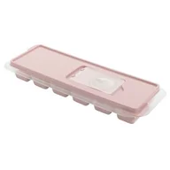 Pozostałe akcesoria kuchenne - Foremki na kwadratowe kostki lodu z pokrywką 26,5 x 9 x 3,5 cm różowy - miniaturka - grafika 1