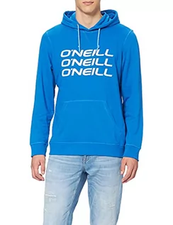 Bluzy męskie - O'Neill O'Neill Męska bluza z kapturem Triple Stack Hoodie Sweatshirt czas wolny i sport T-Shirt niebieski niebieski (Victoria Blue) l N01403 - grafika 1