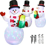 Ozdoby bożonarodzeniowe - Dekoracja świąteczna Heckermann bałwan - miniaturka - grafika 1