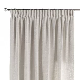 Dekoria Zasłona na taśmie marszczącej 1 szt. jasny len 1szt 130 × 260 cm Linen 300-392-04 - Zasłony - miniaturka - grafika 1