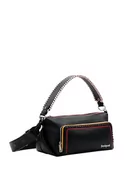 Torebki damskie - Desigual Women's Prime Urus Maxi Accessories PU Hand Bag, czarna, czarny - miniaturka - grafika 1