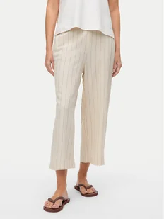 Vero Moda Kuloty Mindy 10322130 Beżowy Loose Fit - Spodnie damskie - miniaturka - grafika 1