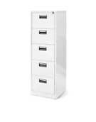 Inne meble biurowe - Szafa kartotekowa Sara: biała 46x163 cm (983), z szufladami, na dokumenty - miniaturka - grafika 1