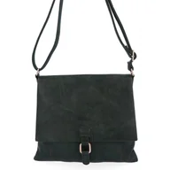 Torebki damskie - Torebka Listonoszka Vintage firmy Bee Bag 1102S32 Ciemno Zielona - miniaturka - grafika 1