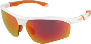 Okulary przeciwsłoneczne męskie Polaroid PLD 7055/S white/red multilayer polarized high contrast WYSYŁKA W 24H 30 DNI NA ZWROT - Okulary przeciwsłoneczne - miniaturka - grafika 1