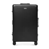 Walizki - Średnia walizka z aluminium na kółkach czarna - miniaturka - grafika 1