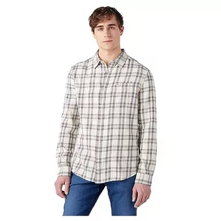 Koszulki męskie - Wrangler Koszulka męska, Worn White, XXL - grafika 1