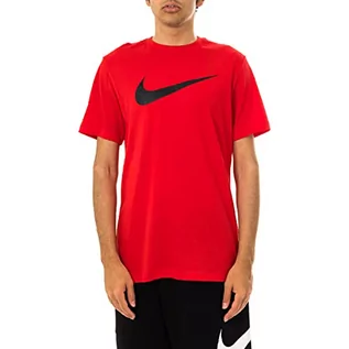 Koszulki i topy damskie - Nike Męska odzież sportowa Swoosh Top czerwony/czarny M DC5094 - grafika 1