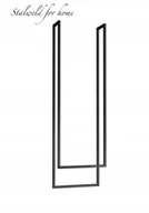 Wieszaki łazienkowe - WIESZAK NA RĘCZNIKI SUFITOWY PODWÓJNY 40x80/100 - miniaturka - grafika 1