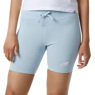 Spodnie sportowe damskie - Spodenki New Balance WS21550MGF - niebieskie - miniaturka - grafika 1