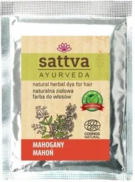Henna Mahogany, Naturalna Farba do Włosów, Sattva, 10g - Farby do włosów i szampony koloryzujące - miniaturka - grafika 1