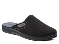 Kapcie męskie - Kapcie męskie czarne Inblu DG-82 pantofle domowe zakryte palce laczki-44 - miniaturka - grafika 1