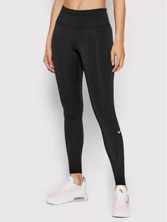 Spodnie damskie - Nike Legginsy Epic Luxe CN8041 Czarny Tight Fit - grafika 1