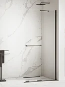 Kabiny prysznicowe - Kabina prysznicowa New Trendy Smart 120x200 walk-in uniwersalna czarna ExK-6678 - miniaturka - grafika 1