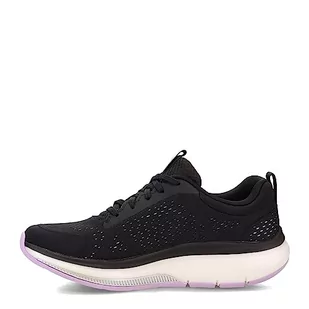 Skechers 124933 Bklv, Trampki damskie, Czarna tkanina z lawendowym brzegiem, 41 EU - Trampki damskie - miniaturka - grafika 1