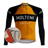 Bluzy na rower - Camisola Ciclismo Retro Laranja Molteni - RedTed - miniaturka - grafika 1