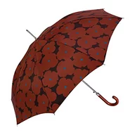 Parasole - CLIMA parasol z długim nadrukiem kwiatów, automatyczny, wiatroszczelny, brązowy, br?zowy, 61 × 8 cm, Tropikalny - miniaturka - grafika 1