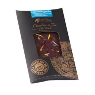 Czekolada - Czekolada gorzka 70,4% z karmelizowaną esencją herbaty kwiatowej z płatkami chabra i nagietka - miniaturka - grafika 1