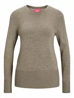 Swetry damskie - JACK & JONES Sweter damski Jjxx Jxlara Ls Soft Crew Neck Knit Noos, beż, S - miniaturka - grafika 1