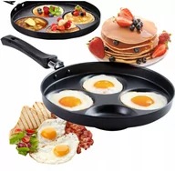 Patelnie - PATELNIA DO JAJEK NALEŚNIKÓW PLACKI INDUKCJA XXL - miniaturka - grafika 1