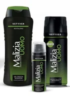 Zestawy kosmetyków męskich - Malizia, Uomo Vetyver, Zestawy kosmetyków do pielęgnacji, 3 szt. - miniaturka - grafika 1