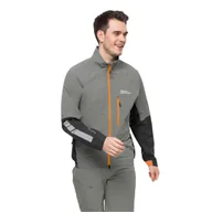 Kurtki męskie - Męska kurtka rowerowa Jack Wolfskin MOROBBIA 2.5L JKT M gecko green - S - miniaturka - grafika 1